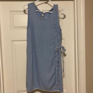 Splendid Denim Dress with Adjustable Side Tie Sz M